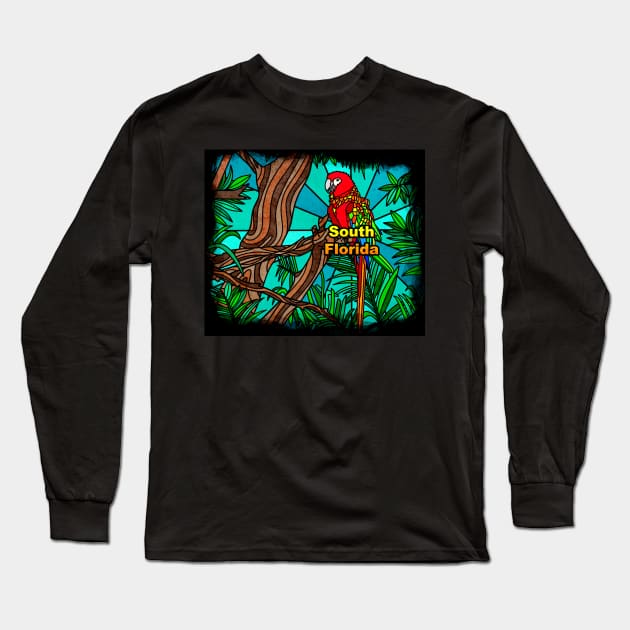 South Florida Long Sleeve T-Shirt by Kelly Louise Art